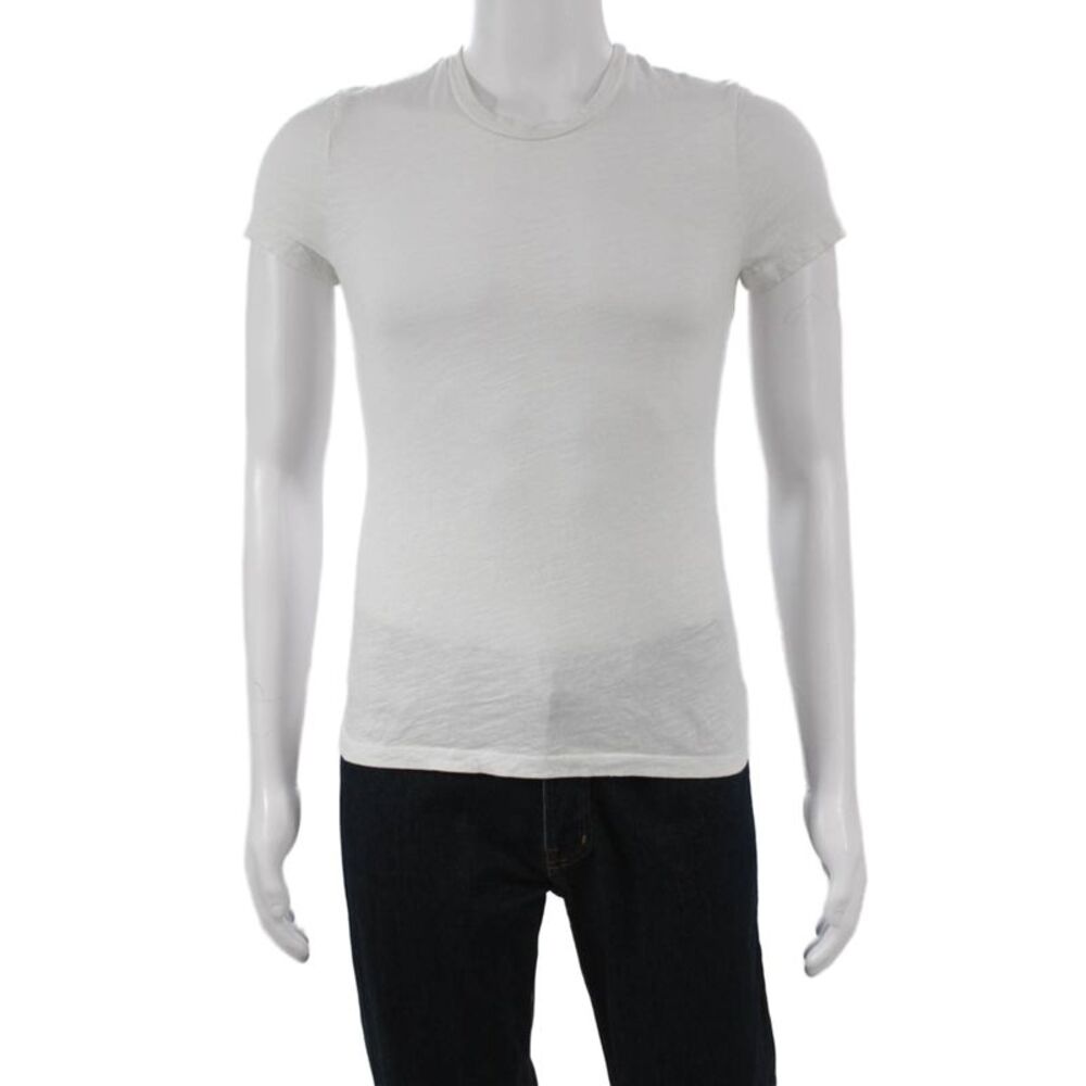 Rowan Mens T-Shirt White Crew Neck Short Sleeve 100% Cotton Size S